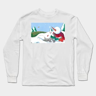 Catching Leaves and Snow Long Sleeve T-Shirt